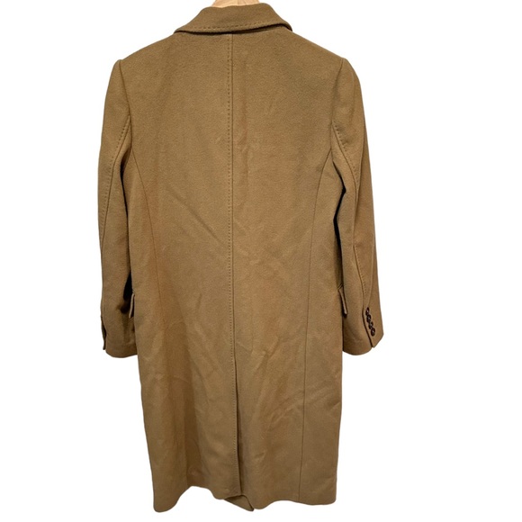 NWT QUINCE Italian Wool Overcoat Double-Breasted Dark Camel Tan Men’s Small - Picture 6 of 16